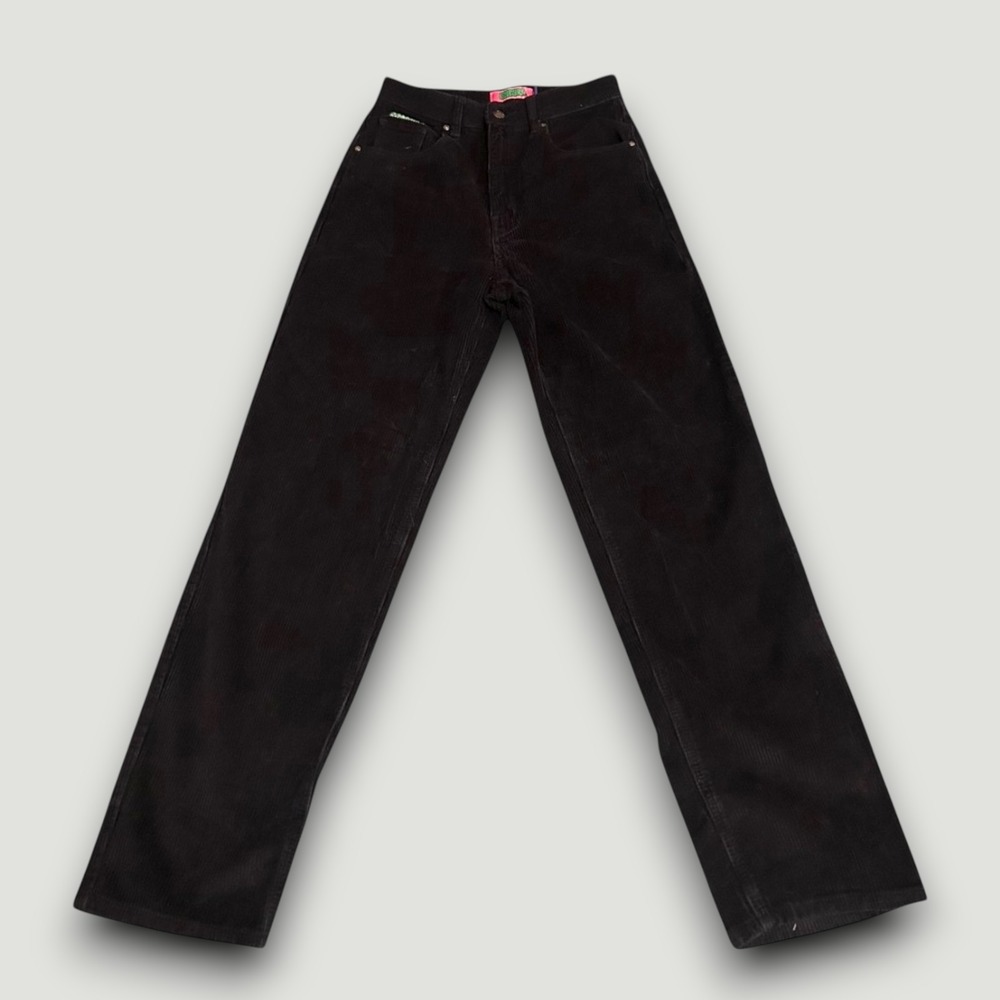 Empyre Womens Pants Tori‎ Black Cotton Corduroy 4 Skater, Retro, Indie, Casual